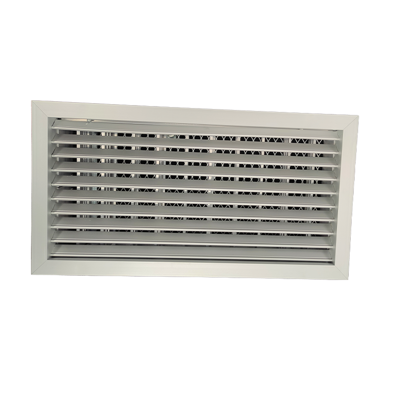 TEP-D-FA-RAL - KADER 2 CM -   ALUMINIUM WANDROOSTER MET VLAK UITLOPEND FRONTRAAM, DEBIETREGELAAR EN LUCHTFILTER - RAL KLEUR