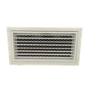 TEP-E-FA-RAL - KADER 2 CM -   ALUMINIUM WANDROOSTER MET VLAK UITLOPEND FRONTRAAM, KLIK TOEZICHTSLUIK EN LUCHTFILTER - RAL KLEUR