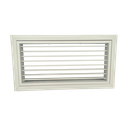 TEP-E-RAL - KADER 2 CM -   ALUMINIUM WANDROOSTER MET VLAK UITLOPEND FRONTRAAM EN KLIK TOEZICHTSLUIK - RAL KLEUR