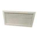 TEP-FA-RAL - KADER 2 CM -   ALUMINIUM WANDROOSTER MET VLAK UITLOPEND FRONTRAAM EN LUCHTFILTER - RAL KLEUR