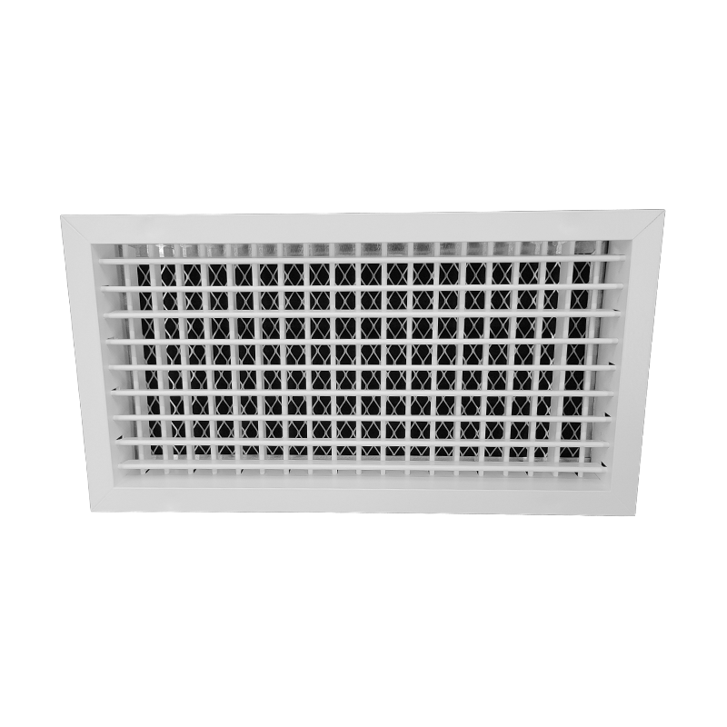 T2P-FA - KADER 1 CM -  ALUMINIUM WANDROOSTER DUBBELE DEFLECTIE MET LUCHTFILTER