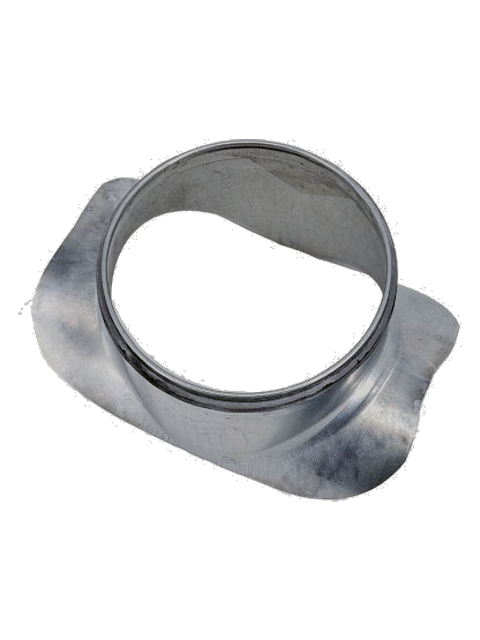 RONDE ZADELSTUK 90° MET RUBBER
