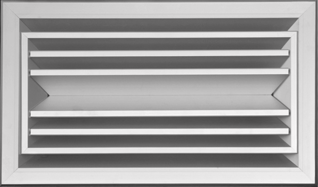 O2-D-SX-RAL 2-ZIJDIGE ALUMINIUM VIERKANTIG PLAFONDROOSTER MET DEBIETREGELAAR - RAL KLEUR