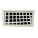 T2P-RAL - KADER 3 CM -   ALUMINIUM WANDROOSTER DUBBELE DEFLECTIE - RAL KLEUR
