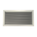TEP-D-FA - KADER 1 CM -   ALUMINIUM WANDROOSTER MET VLAK UITLOPEND FRONTRAAM, DEBIETREGELAAR EN LUCHTFILTER