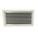 T1P-FA-RAL - KADER 1 CM -  ALUMINIUM WANDROOSTER ENKELE DEFLECTIE MET LUCHTFILTER - RAL KLEUR