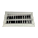 T1P-D-E-FA-RAL - KADER 2 CM -  ALUMINIUM WANDROOSTER ENKELE DEFLECTIE MET DEBIETREGELAAR, KLIK TOEZICHTSLUIK EN LUCHTFILTER - RAL KLEUR